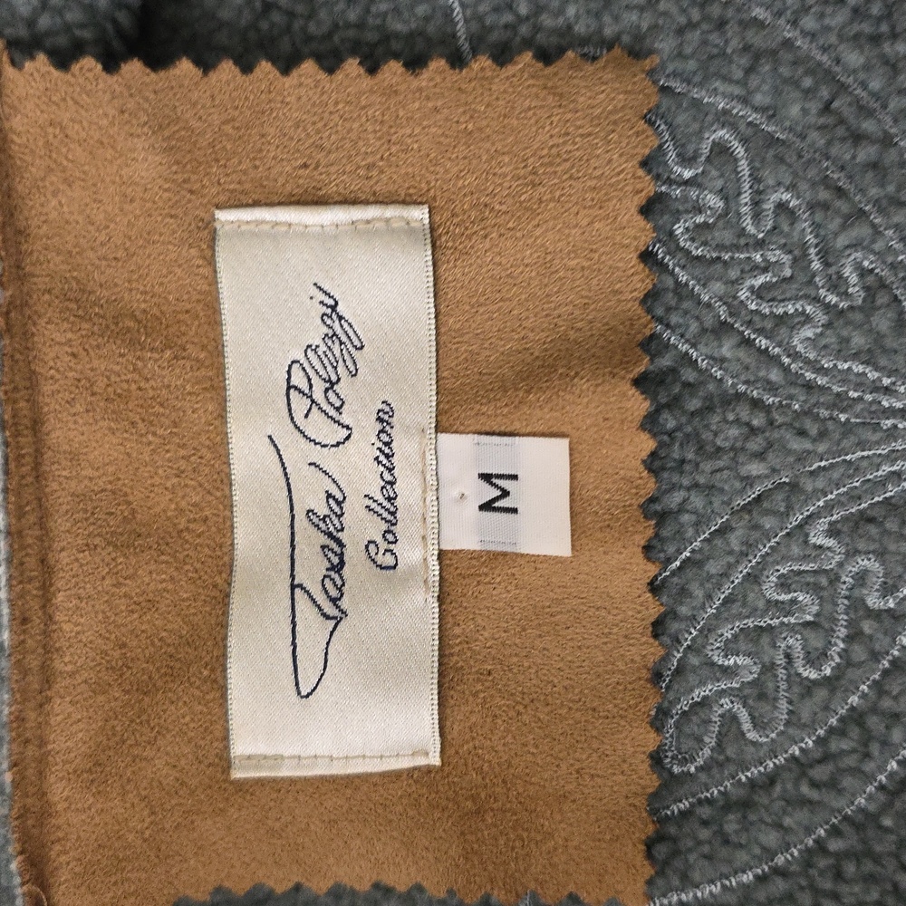 Tasha Polizzi Tasha Polizzi Western Embroidered Faux Suede Jacket Tan Size M - Picture 8 of 10